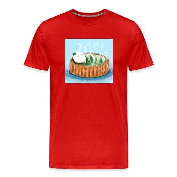 Relax - Men's Premium Organic T-Shirt - red - Front - Damien (186cm)