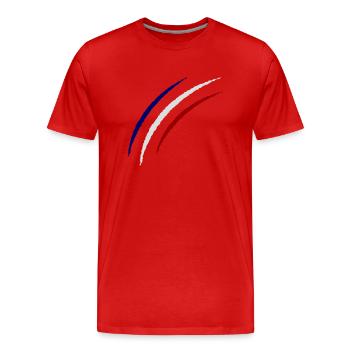 krallen france - Männer Premium Bio T-Shirt - Rot - Vorne - Damien (186cm)