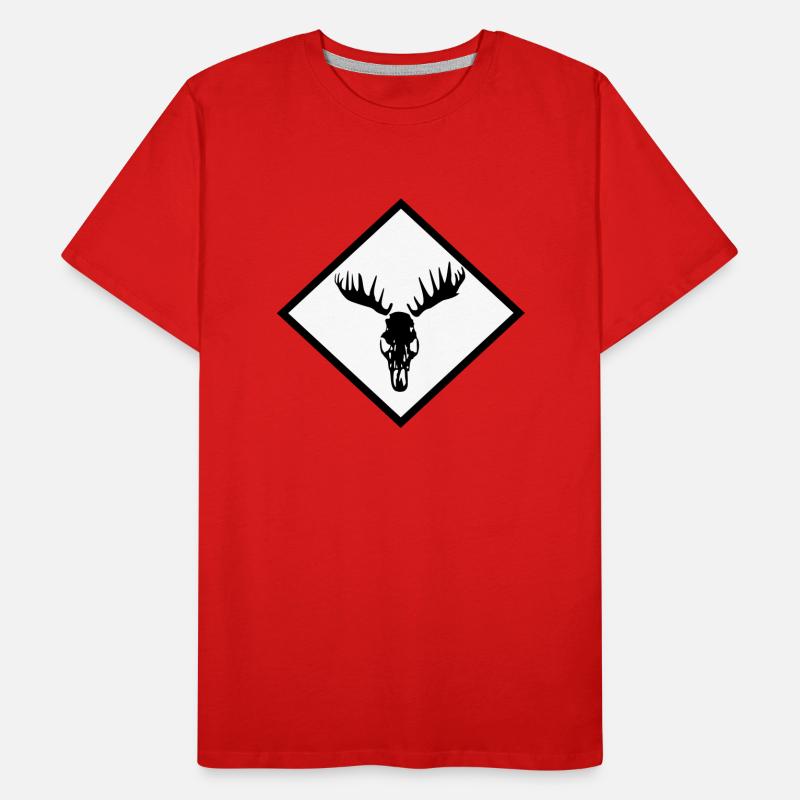 Moose Skull Men's Premium Organic T-Shirt