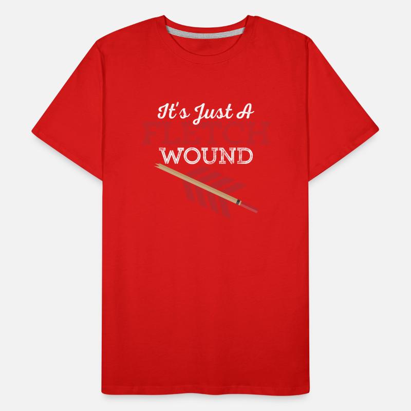 It's Just A Fletch Wound Bow & Arrows Target Arche Männer Premium Bio T-Shirt