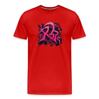 Roads of saint james - T-shirt bio Premium Homme - rouge - Devant - Damien (186cm)