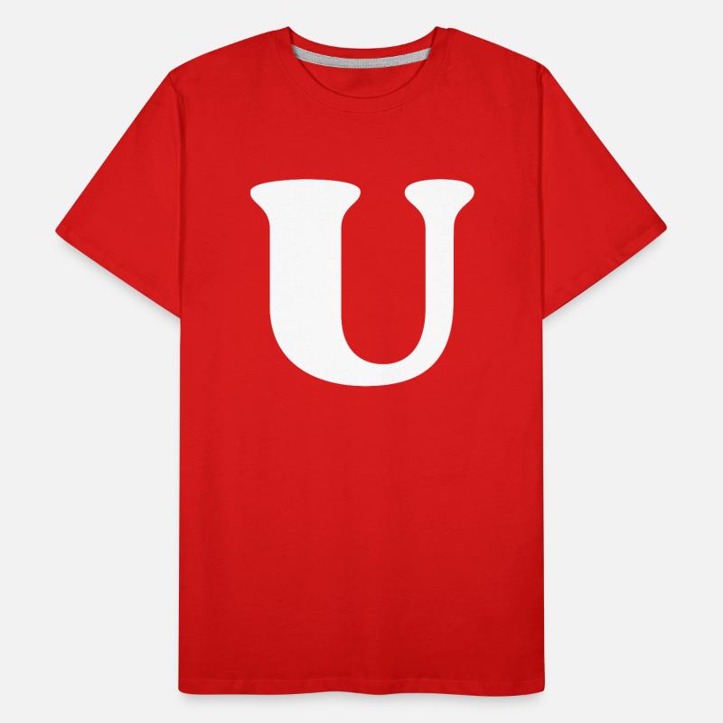 letter u Men's Premium Organic T-Shirt