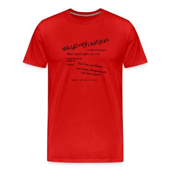 waldorflehrerin definition - Männer Premium Bio T-Shirt - Rot - Vorne - Damien (186cm)