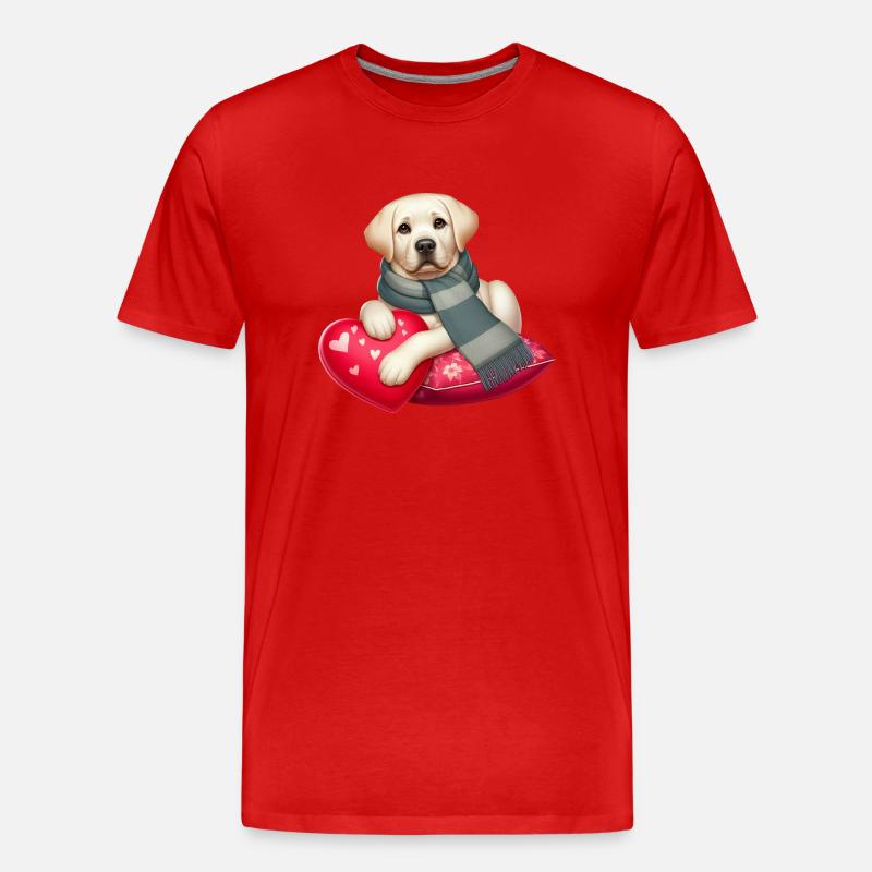 Labrador Retriever Das Modell - Männer Premium Bio T-Shirt - Rot