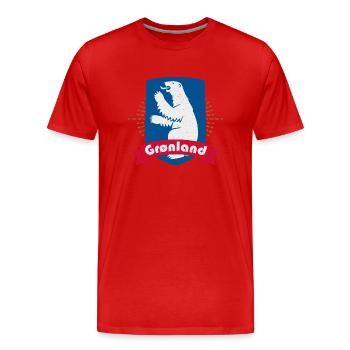 Grönland Dänemark Inuit Religion Thulemand - Männer Premium Bio T-Shirt - Rot - Vorne - Damien (186cm)