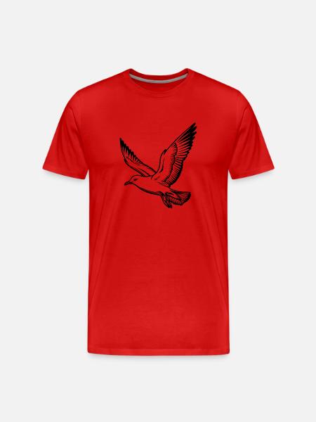 Mouette - T-shirt bio Premium Homme - rouge