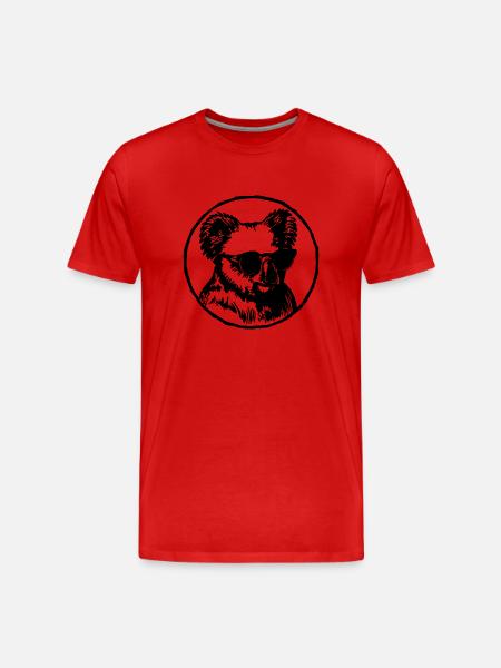 Koala - Men's Premium Organic T-Shirt - red