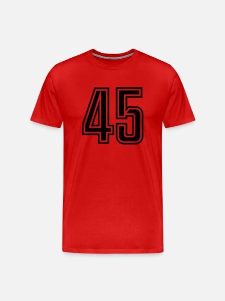 45 - Men's Premium Organic T-Shirt - red