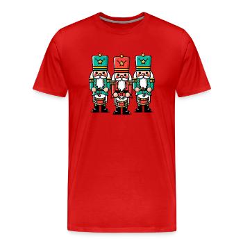 Casse-noisettes de Noël - T-shirt bio Premium Homme - rouge - Devant - Damien (186cm)