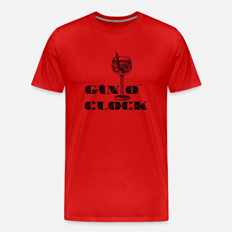 GIN O´CLOCK - Männer Premium Bio T-Shirt - Rot