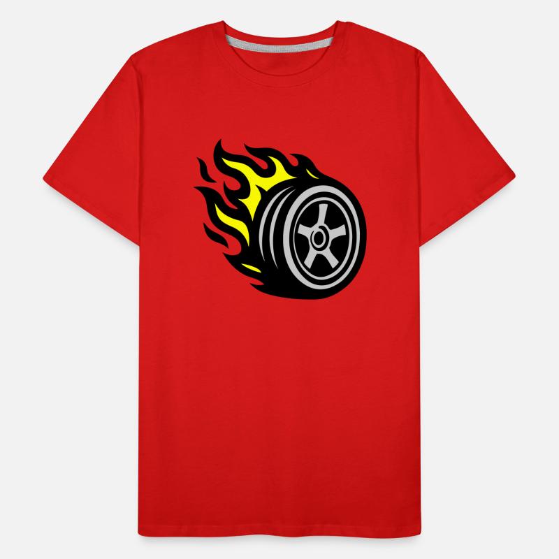 Flamme de pneu T-shirt bio Premium Homme