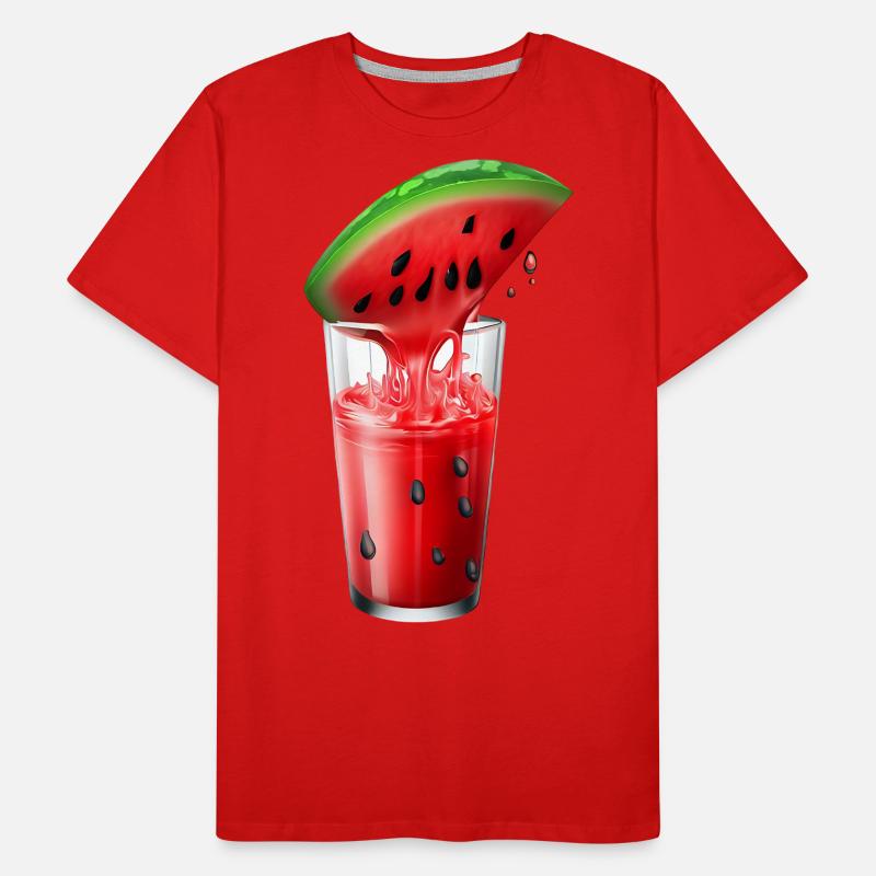 Pastèque juteuse dans un bocal T-shirt bio Premium Homme