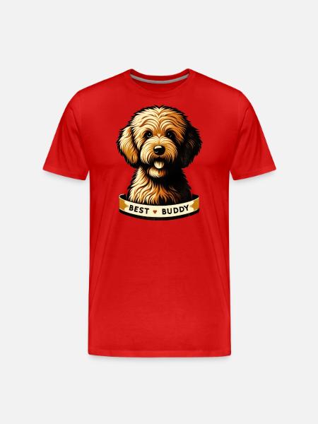 Loyal Friend Portrait - Men's Premium Organic T-Shirt -