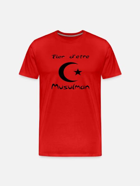 fier_musulman - Men's Premium Organic T-Shirt - red