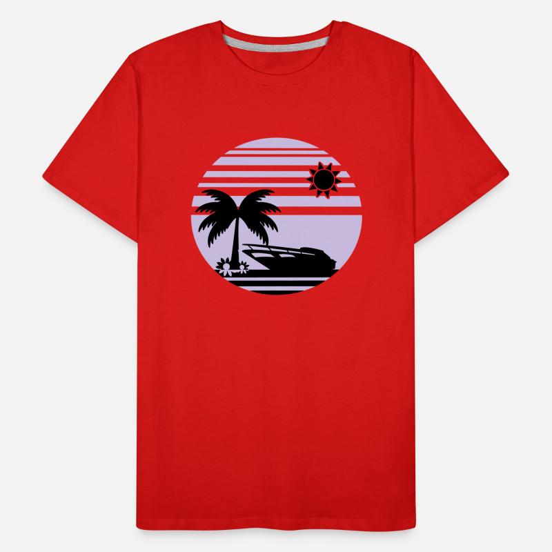 sunset_beach2 T-shirt bio Premium Homme