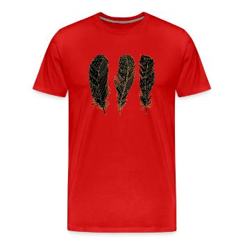 Stylo - T-shirt bio Premium Homme - rouge - Devant - Damien (186cm)