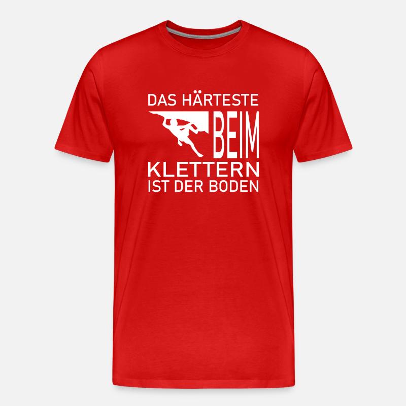 climbing - Männer Premium Bio T-Shirt - Rot