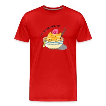 20220920 215849 0000 1 - Men's Premium Organic T-Shirt - red - Front - Damien (186cm)
