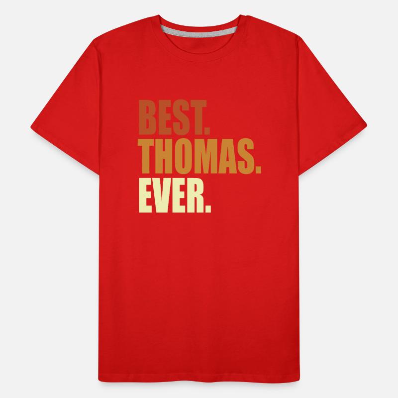 Thomas Name Geschenk Spruch Männer Premium Bio T-Shirt