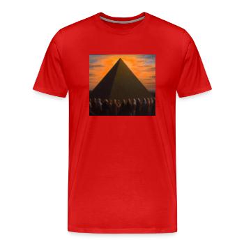 The Brotherhood - Men's Premium Organic T-Shirt - red - Front - Damien (186cm)