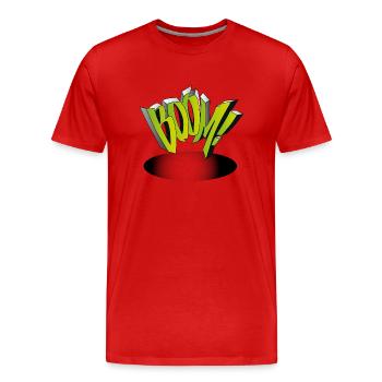 erster comic peng green hier cool LOL shrek - Männer Premium Bio T-Shirt - Rot - Vorne - Damien (186cm)