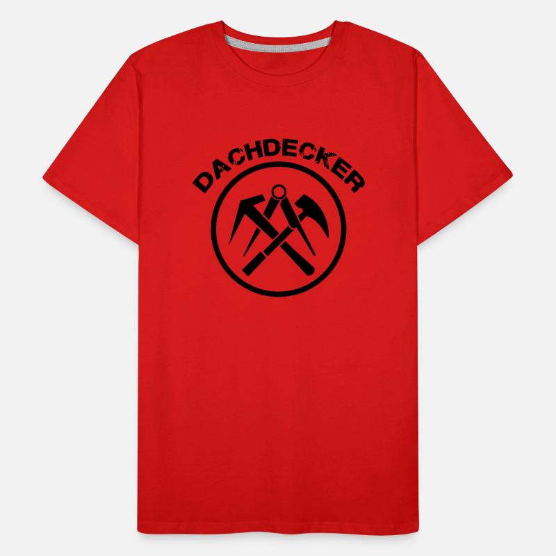 Dachdecker symbol Männer Premium Bio T-Shirt