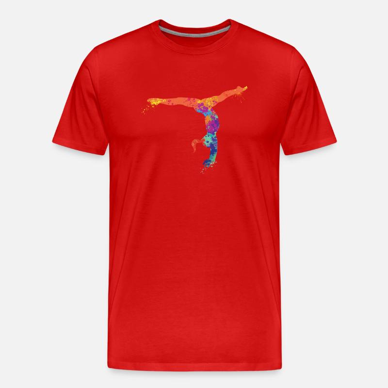 Ginnastica Artistica Ginnasta Bambina - Maglietta ecologica premium da uomo - rosso