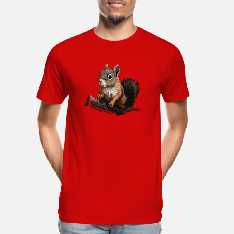 Squirrels Forest Tree Squirrels Squirrels Men's Premium Organic T-Shirt