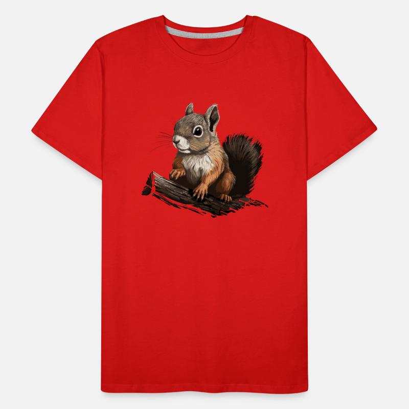Squirrels Forest Tree Squirrels Squirrels Men's Premium Organic T-Shirt