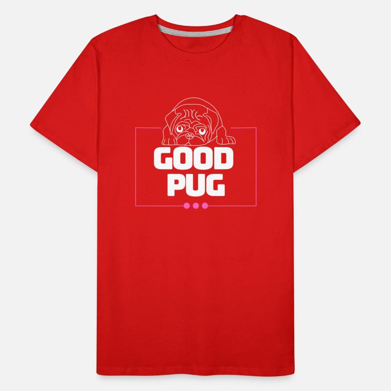 Good Pug - Le compagnon mignon T-shirt bio Premium Homme