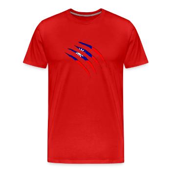 Taiwan - Männer Premium Bio T-Shirt - Rot - Vorne - Damien (186cm)