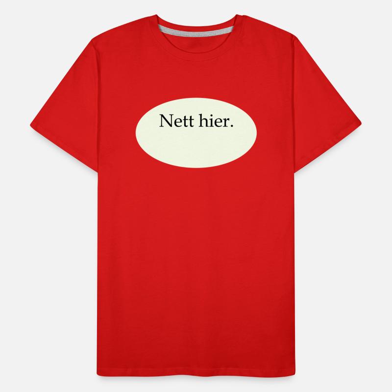 Nice Here Blank Template Men's Premium Organic T-Shirt