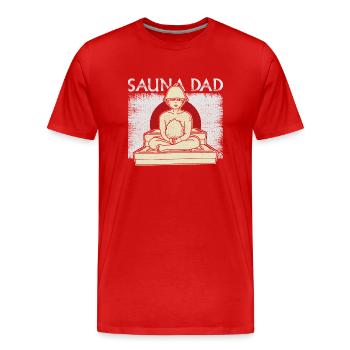 Badehaus Sento Japan Spa Wellness Dampf - Männer Premium Bio T-Shirt - Rot - Vorne - Damien (186cm)