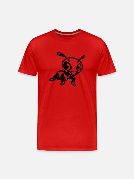 Ant Comic - Men's Premium Organic T-Shirt - red