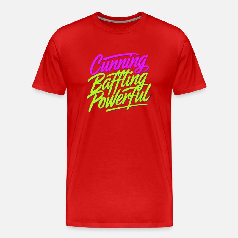 Cunning Baffling Powerful 10 - Männer Premium Bio T-Shirt - Rot