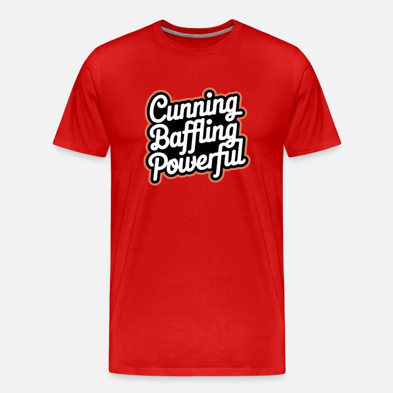 Cunning Baffling Powerful 8 - Männer Premium Bio T-Shirt - Rot