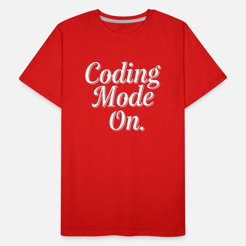 Coding Mode On 11 Männer Premium Bio T-Shirt