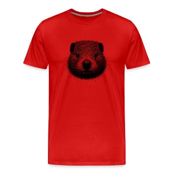 Nagetier - Männer Premium Bio T-Shirt - Rot - Vorne - Damien (186cm)