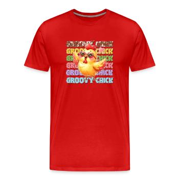 Ostern Osterhase Ostern Ostern Sonntag Osterei Frühling - Männer Premium Bio T-Shirt - Rot - Vorne - Damien (186cm)