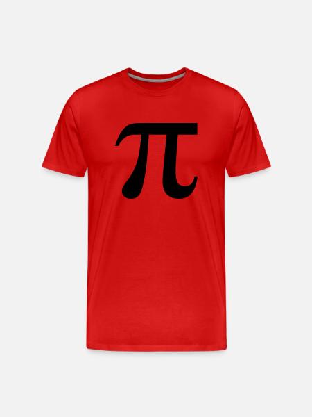 PI - Männer Premium Bio T-Shirt - Rot