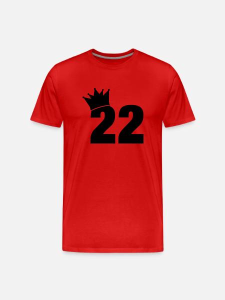 22_krone_f1 - Männer Premium Bio T-Shirt - Rot