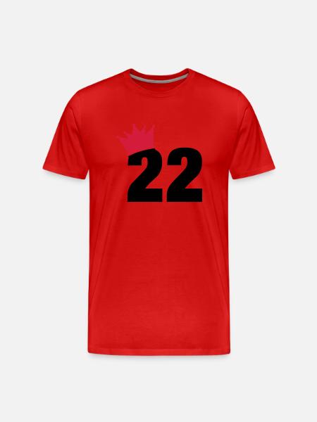 22_krone_f2 - Men's Premium Organic T-Shirt - red