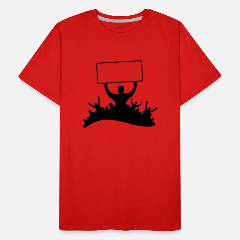 Fans Schild Männer Premium Bio T-Shirt