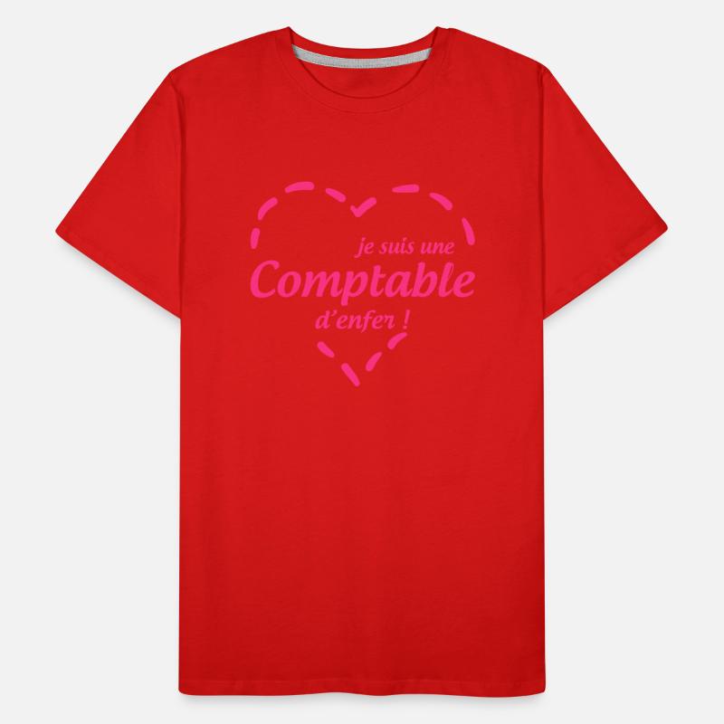 comptable / comptabilité / argent / Finance / Euro T-shirt bio Premium Homme