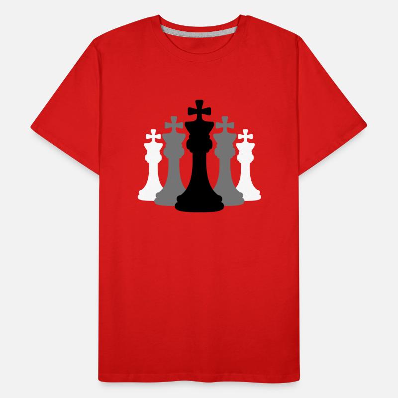 Équipe d’échecs Rois T-shirt bio Premium Homme