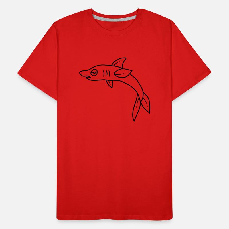 Bored Angry Fish Men's Premium Organic T-Shirt