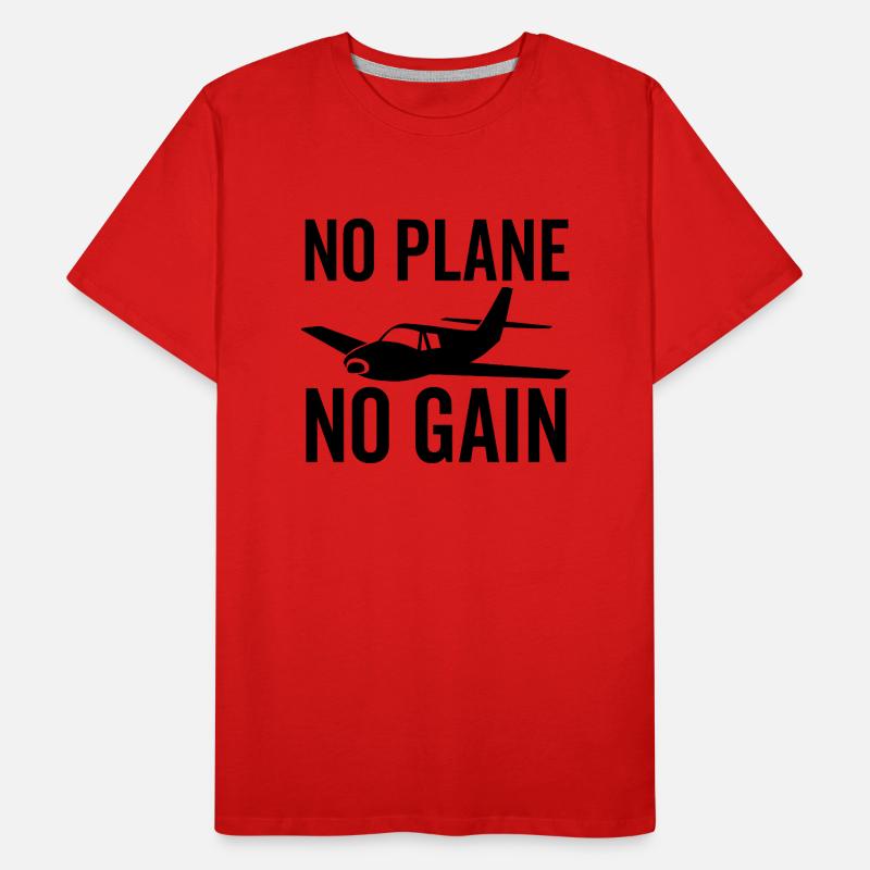 Pas d’avion Pas de gain T-shirt bio Premium Homme