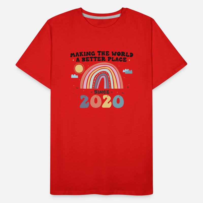 Making The World a Better Place Since 2020, 3rd Men's Premium Organic T-Shirt