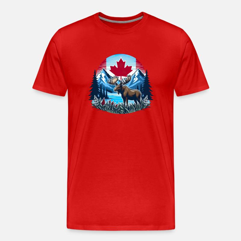 Kanada 24 - Männer Premium Bio T-Shirt - Rot