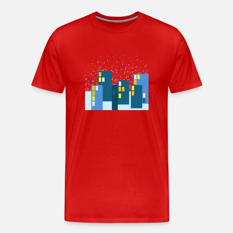 Zuhause daheim - Männer Premium Bio T-Shirt - Rot